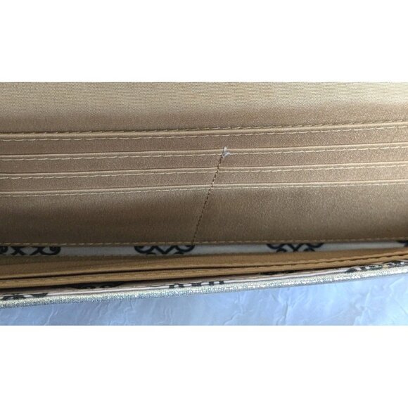 Jessica Simpson Envelope Clutch Gold Wristlet Pocketbook Shimmery Wallet Bag Y2K - Picture 13 of 16